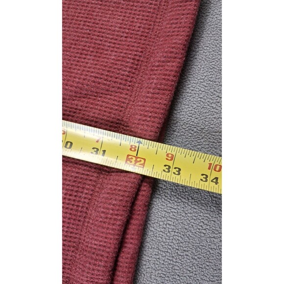 Eddie Bauer Men's 1/4 Snap Sweater Fleece Pullover TXL Fully lined snaps red - Picture 14 of 14